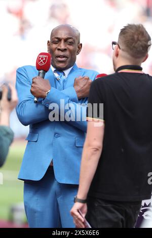 Londres, Royaume-Uni. 11 mai 2024. Ex-boxeur britannique Heavyweight et fan de West Ham United Frank Bruno avant le match de premier League entre West Ham United et Luton Town au stade de Londres, Queen Elizabeth Olympic Park, Londres, Angleterre, le 11 mai 2024. Photo de Joshua Smith. Utilisation éditoriale uniquement, licence requise pour une utilisation commerciale. Aucune utilisation dans les Paris, les jeux ou les publications d'un club/ligue/joueur. Crédit : UK Sports pics Ltd/Alamy Live News Banque D'Images