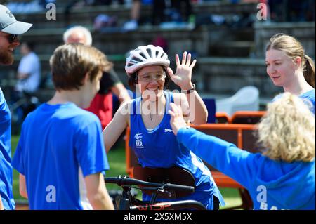 Munich, Allemagne. 11 mai 2024. Munich, Allemagne, 11 mai 2024 : Sandra Faerber lors du Ludwig Jall Sports Festival 2024 au Dante Stadium, Munich. (Sven Beyrich/SPP) crédit : photo de presse sportive SPP. /Alamy Live News Banque D'Images