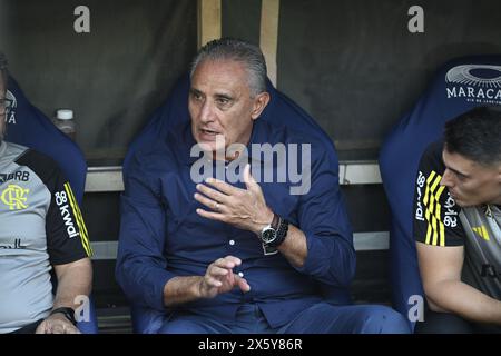 Rio de Janeiro, Brésil 11 mai 2024 : l'entraîneur-chef du Flamengo Tite lors du match de football Campeonato Brasileiro entre Flamengo v Cori Banque D'Images