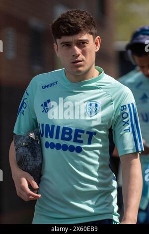 Carrow Road, Norwich le dimanche 12 mai 2024. Daniel James de Leeds United est vu avant le Sky Bet Championship jouer la demi finale 1st Leg entre Norwich City et Leeds United à Carrow Road, Norwich le dimanche 12 mai 2024. (Photo : David Watts | mi News) crédit : MI News & Sport /Alamy Live News Banque D'Images