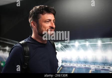 Russell Martin, entraîneur de Southampton, arrive avant le match de play-off du Sky Bet Championship, demi-finale, première manche aux Hawthorns, West Bromwich. Date de la photo : dimanche 12 mai 2024. Banque D'Images