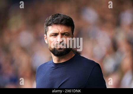 Russell Martin, entraîneur de Southampton, devance le match de première manche en demi-finale du Sky Bet Championship aux Hawthorns, West Bromwich. Date de la photo : dimanche 12 mai 2024. Banque D'Images