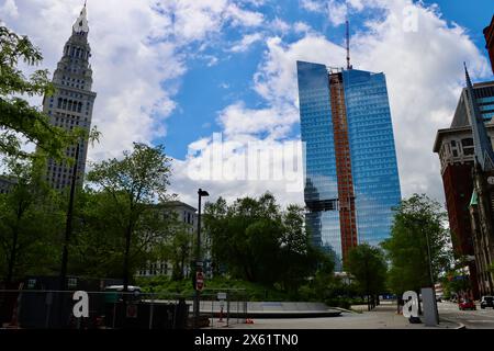 Le nouveau bâtiment Sherwin Williams est construit dans le centre-ville de Cleveland en mai 2024 Banque D'Images