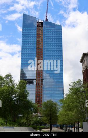 Le nouveau bâtiment Sherwin Williams est construit dans le centre-ville de Cleveland en mai 2024 Banque D'Images