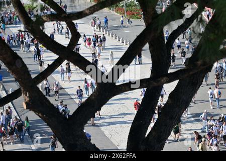 Roma, Italie. 12 mai 2024. Le public lors des internationaux de BNL d'Italia au Foro Italico Rome, dimanche 12 mai 2024.(Alfredo Falcone/LaPresse) crédit : LaPresse/Alamy Live News Banque D'Images