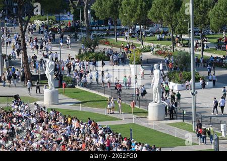 Roma, Italie. 12 mai 2024. Le public lors des internationaux de BNL d'Italia au Foro Italico Rome, dimanche 12 mai 2024.(Alfredo Falcone/LaPresse) crédit : LaPresse/Alamy Live News Banque D'Images