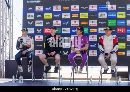 Matoshinhos, Portugal. 12 mai 2024. RAOUX Jean-Michel, TOYOTA GR Yaris RC2 Rally2, portrait, SOLANS Jan, Toyota Yaris Rally2, portrait lors du Rallye de Portugal 2024, 5ème manche du Championnat du monde des Rallycars WRC 2024, du 9 au 12 mai 2024 à Matoshinhos, Portugal - photo Nikos Katikis/DPPI crédit : DPPI Media/Alamy Live News Banque D'Images