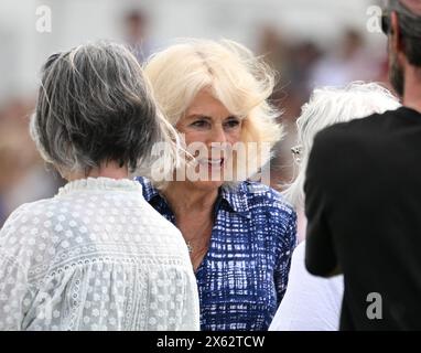 Badminton Estate, Gloucestershire, Royaume-Uni. 12 mai 2024. 2024 MARS Badminton Horse Trials jour 5 ; SM la Reine arrive à Badminton crédit : action plus Sports/Alamy Live News Banque D'Images