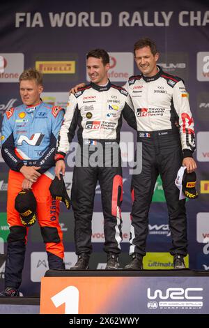 Matoshinhos, Portugal. 12 mai 2024. OGIER Sebastien, Toyota GR Yaris Rally1, portrait podium, portrait Ogier Sebastien, Toyota GR Yaris Rally1, portrait podium, portrait lors du Rallye de Portugal 2024, 5e manche du Championnat du monde des Rallye-voitures 2024 WRC, du 9 au 12 mai 2024 à Matoshinhos, Portugal - photo Nikos Katikis/DPPI crédit: DPPI Media/Alamy Live News Banque D'Images