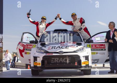RAOUX Jean-Michel, TOYOTA GR Yaris RC2 Rally2, portrait lors du Rallye de Portugal 2024, 5ème manche du Championnat du monde des Rallye-voitures WRC 2024, du 9 au 12 mai 2024 à Matoshinhos, Portugal Banque D'Images