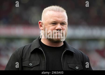 Manchester, Royaume-Uni. 12 mai 2024. Manchester, Angleterre, 2 mai 2024 : Wayne Rooney, ancien attaquant de Manchester United avant le match de premier League entre Manchester United et Arsenal à Old Trafford à Manchester, Angleterre (Richard Callis/SPP) crédit : SPP Sport Press photo. /Alamy Live News Banque D'Images