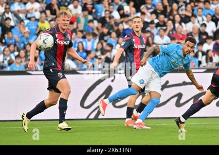 Naples, Italie. 11 mai 2024. Italie, 29 mars 2024 : Cyril Ngonge pendant le championnat italien Serie A 2023-2024 match de football entre Naples et Bologne au stade Diego Armando Maradona, Italie (Felice de Martino/ SPP) crédit : SPP Sport Press photo. /Alamy Live News Banque D'Images