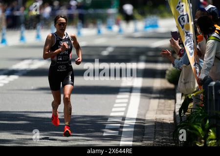 Yokohama, Japon. 11 mai 2024. Yuko Takahashi (JPN), 11 mai 2024 - Triathlon : élite féminine au parc Yamashita lors de la série 2024 du Championnat du monde de triathlon Yokohama à Yokohama, Japon. Crédit : SportsPressJP/AFLO/Alamy Live News Banque D'Images