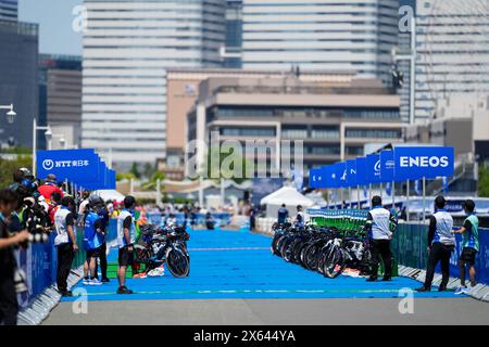 Yokohama, Japon. 11 mai 2024. Vue d'ensemble, 11 mai 2024 - Triathlon : élite féminine au parc Yamashita lors de la série 2024 du Championnat du monde de triathlon Yokohama à Yokohama, Japon. Crédit : SportsPressJP/AFLO/Alamy Live News Banque D'Images