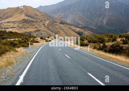 Mount Cook Road 80 - Nouvelle-Zélande Banque D'Images