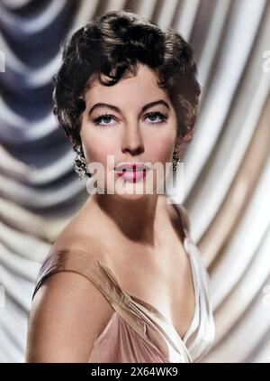 Gardner, Ava, 24.12.1922 - 25. 1,1990, actrice américaine, portrait, années 1950, AUTORISATION-DROITS-SUPPLÉMENTAIRES-INFO-NON-DISPONIBLE Banque D'Images