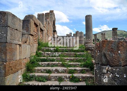 ALGÉRIE - TOURISME - ART - HISTOIRE - ARCHÉOLOGIE. Site romain de Djemila Banque D'Images