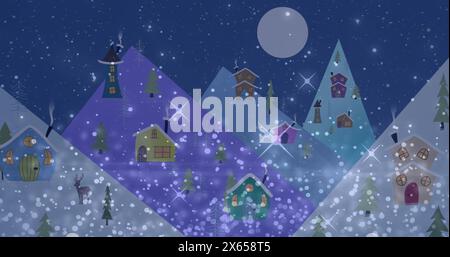 Image de réseaux de connexions avec des icônes sur tout-petit à l'aide d'un smartphone Banque D'Images