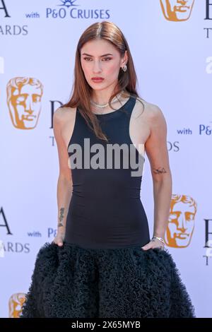 LONDRES, ANGLETERRE - 12 MAI : Josephine Japy participe aux BAFTA Television Awards 2024 avec P&O Cruises au Royal Festival Hall de Londres, en Angleterre. Crédit : Voir Li/Picture Capital/Alamy Live News Banque D'Images