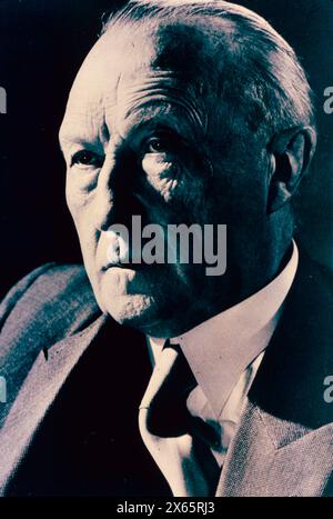 Portrait du chancelier ouest-allemand Konrad Adenauer, années 1950 Banque D'Images