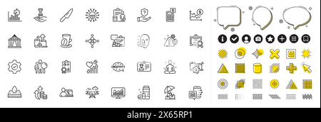 Ensemble d'icônes Inspect, Report timer et Waterproof matelas line pour application Web. Vecteur d'icône de pictogramme Illustration de Vecteur