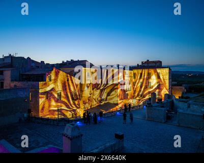 FRANCE, CORSE-DU-SUD(2A) BONIFACIO, FESTI LUMI Banque D'Images