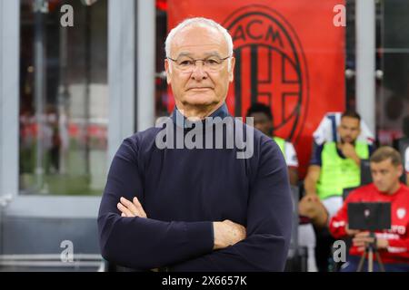 Milan, Italie - 11 mai 2024 - AC Milan vs - Cagliari Campionato Serie A 2023/2024 - Claudio Ranieri (entraîneur-chef Cagliari Calcio) Banque D'Images