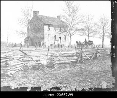 Bull Run, va Matthews' or the Stone House, photographies de la guerre de Sécession 1861-1865 Banque D'Images