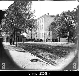 Richmond, Virginie Résidence de Jefferson Davis (1201 East Clay Street), photographies de la guerre de Sécession 1861-1865 Banque D'Images