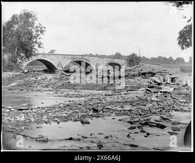 Antietam, Md. Pont d'Antietam sur l'autoroute à péage Sharpsburg-Boonsboro, photographies de la guerre de Sécession 1861-1865 Banque D'Images