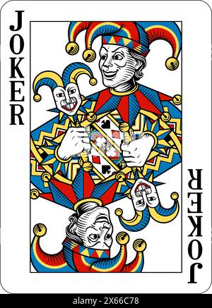 Conception de carte Joker à partir du jeu de cartes à jouer Illustration de Vecteur