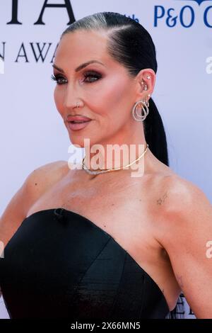 Londres, Royaume-Uni. 12 mai 2024. Michelle visage a photographié son arrivée aux BAFTA TV Awards avec P&O Cruises 2024. Photo de Julie Edwards./Alamy Live News Banque D'Images