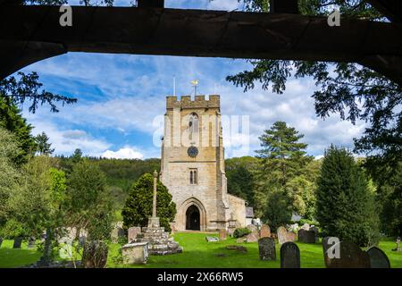 Aymestrey Herefordshire UK - Le Saint Jean Baptiste et l'église St Alkmund Banque D'Images