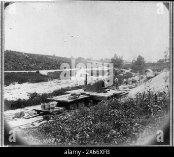 Petersburg, Virginie, septembre 1864, 23 pouces mortier DICTATEUR, photographies de la guerre civile 1861-1865 Banque D'Images