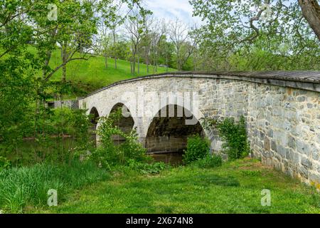 Burnside Bridge sur le champ de bataille d'Antietam Banque D'Images