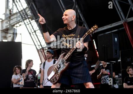 Greg Hetson de Circle Jerks se produira en concert au Carroponte de Milan, en Italie, le 12 mai 2024. (Photo de Mairo Cinquetti/NurPhoto) Banque D'Images