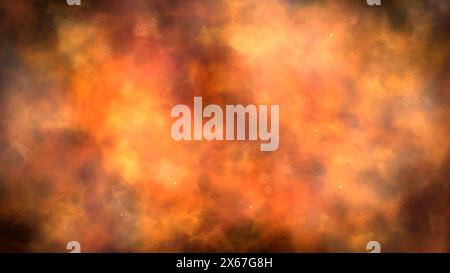 Poussière d'espace ou plasma avec des particules Banque D'Images