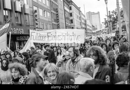 Manifestation nationale de paix à Bonn avec une large participation Fulda, bannières Banque D'Images