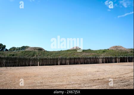 Wilmington, Caroline du Nord, États-Unis. Fort Fisher fort confédéré. Banque D'Images