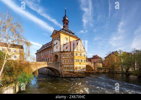 Bamberg au lever du soleil est un visuel magique, Europe, Allemagne, Franconie, Bavière, Bamberg Banque D'Images