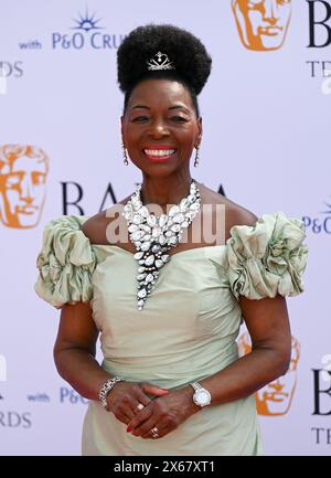 LONDRES, ANGLETERRE - 12 MAI : Floella Benjamin assiste aux BAFTA Television Awards 2024 avec P&O Cruises au Royal Festival Hall de Londres, en Angleterre. Crédit : Voir Li/Picture Capital/Alamy Live News Banque D'Images