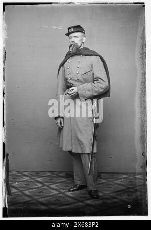 Lt. Thomas B. Bunting, 7th NYSM, 6th N.Y. batterie indépendante, photographies de la guerre de Sécession 1861-1865 Banque D'Images