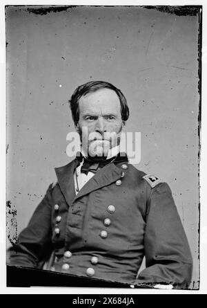 Major Gen. William T. Sherman, photographies de la guerre de Sécession 1861-1865 Banque D'Images