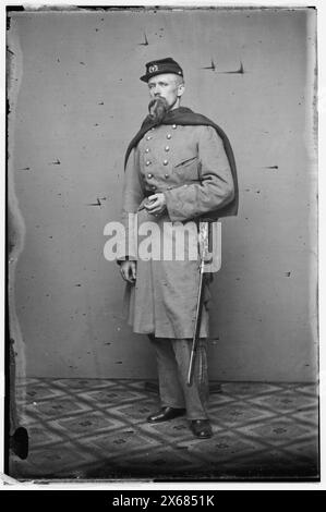 Lt. Thomas B. Bunting, 7th NYSM, 6th N.Y. batterie indépendante, photographies de la guerre de Sécession 1861-1865 Banque D'Images