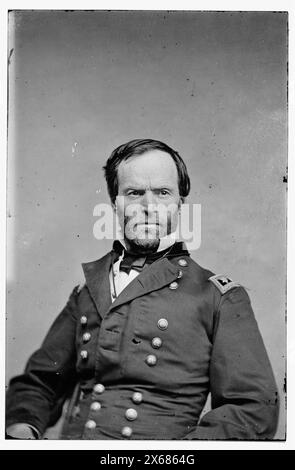 Major Gen. William T. Sherman, photographies de la guerre de Sécession 1861-1865 Banque D'Images