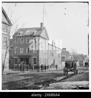 Alexandria, Virginie. The Marshall House, King & Pitt Streets, photographies de la guerre de Sécession 1861-1865 Banque D'Images