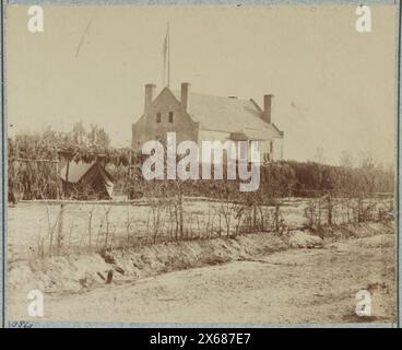 Quartier général, 6e corps d'armée, Warren Station, en face de Petersburg, Virginie, photographies de la guerre de Sécession 1861-1865 Banque D'Images