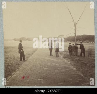 The Parade Grounds , titre alternatif Fort Monroe, Virginie, 1864, terrain de parade, photographies de la guerre de Sécession 1861-1865 Banque D'Images