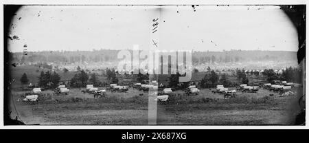 Cumberland Landing, Virginie. Campement de l'armée du Potomac, photographies de la guerre de Sécession 1861-1865 Banque D'Images