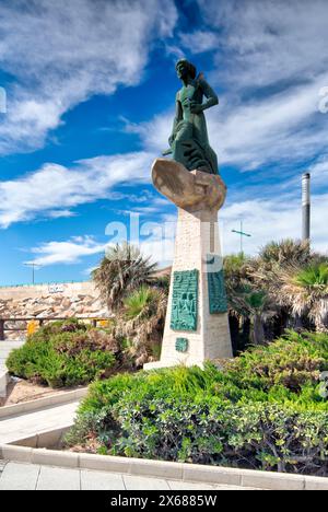 El Hombre del Mar, statue, Paseo Maritimo Juan Aparicio, Playa del Cura, œuvre d'art, monument, Torrevieja, Alicante, Communauté valencienne, Espagne, Banque D'Images